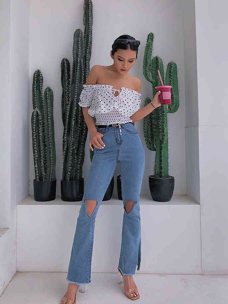 jean women's fashionable bootleg denim jeans ankle hole womanhood sport thin enlargement divide mujer pants, Blue
jean women's fashionable bootleg denim jeans ankle hole womanhood sport thin enlargement divide mujer pants, Blue