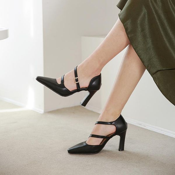 alionashoo women shoes sandals 2021 summer high heels pump ankle strap pointed toe sweet office large sizes 46, Black
alionashoo women shoes sandals 2021 summer high heels pump ankle strap pointed toe sweet office large sizes 46, Black