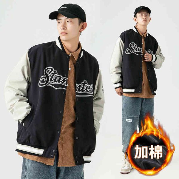 men coat men's jackets hanlu men's main push baseball jacket 2021 autumn winter american fashion brand versatile, Black;brown
men coat men's jackets hanlu men's main push baseball jacket 2021 autumn winter american fashion brand versatile, Black;brown