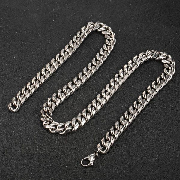 chains 14mm fashion men miami necklaces silver stainless steel cuban curb chain choker necklace
chains 14mm fashion men miami necklaces silver stainless steel cuban curb chain choker necklace