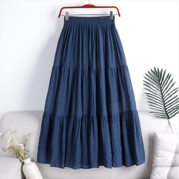 designer chic maxi summer womens skirt a line solid patchwork minimalist cotton linen pleated jupe femme, Black
designer chic maxi summer womens skirt a line solid patchwork minimalist cotton linen pleated jupe femme, Black