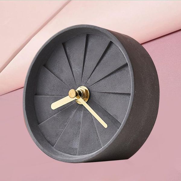 1pc cement clock simple round turbine design bedside table for bedroom homestay no battery (marbling) desk & clocks
1pc cement clock simple round turbine design bedside table for bedroom homestay no battery (marbling) desk & clocks
