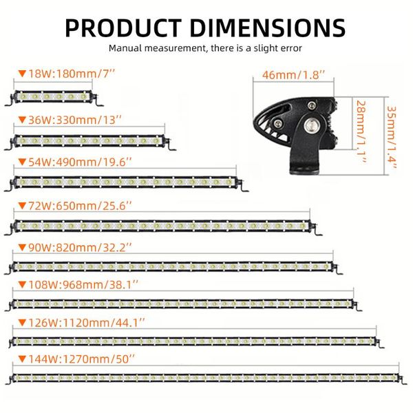 working light oh lamp slim led bar 12v 8" 14" 20" 26" 32" 38" 44" 50" inch spot flood combo for suv
working light oh lamp slim led bar 12v 8" 14" 20" 26" 32" 38" 44" 50" inch spot flood combo for suv