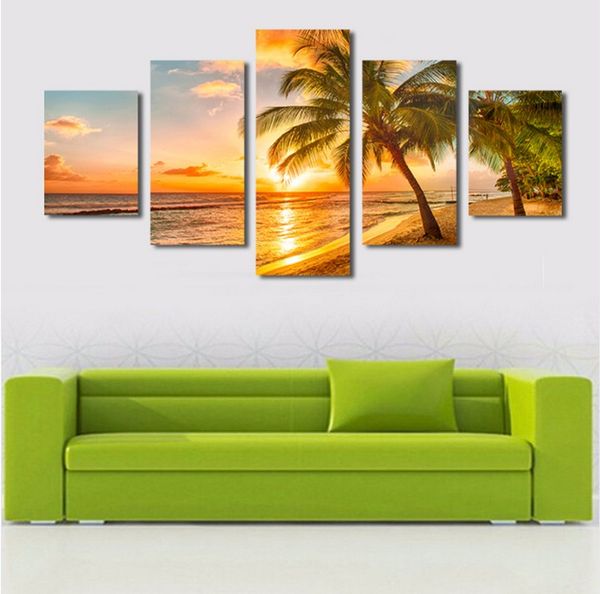 5pcs/set unframed coconut sunset glow wall art oil painting on canvas fashion and impressionist textured paintings home picture
5pcs/set unframed coconut sunset glow wall art oil painting on canvas fashion and impressionist textured paintings home picture