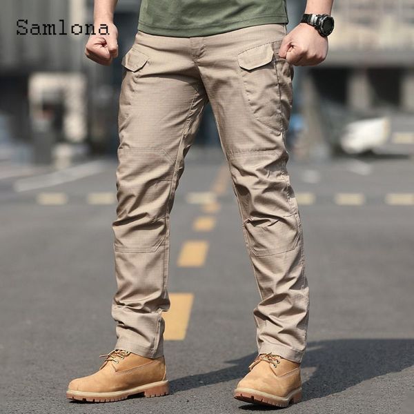 men's pants samlona plus size mens cargo 2021 european style male streetwear fashion zipper pockets trouser outdoor casual pant, Black
men's pants samlona plus size mens cargo 2021 european style male streetwear fashion zipper pockets trouser outdoor casual pant, Black