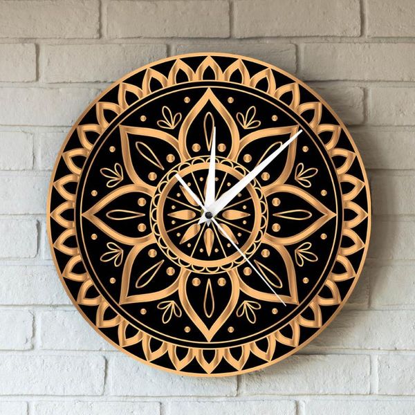 wall clocks vintage luxury gold black clock watch mandala ethnic royal pattern sun design yoga studio mute non ticking horologe
wall clocks vintage luxury gold black clock watch mandala ethnic royal pattern sun design yoga studio mute non ticking horologe