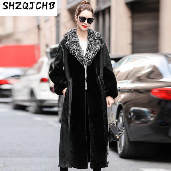 women's fur & faux jchb 2021 fashionable elegant sheep all-in-one coat lamb long, Black
women's fur & faux jchb 2021 fashionable elegant sheep all-in-one coat lamb long, Black