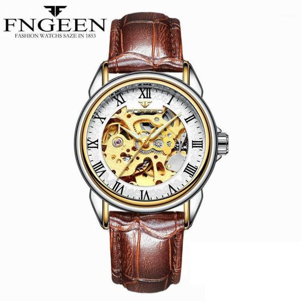 women 's watches automatic mechanical gold watch tourbillon skeleton luxury brand clock ladies wristwatch reloj wristwatches, Slivery;brown
women 's watches automatic mechanical gold watch tourbillon skeleton luxury brand clock ladies wristwatch reloj wristwatches, Slivery;brown