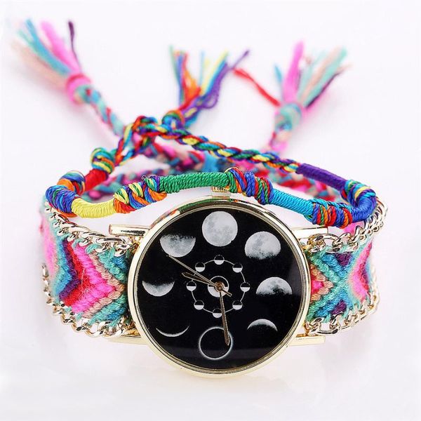 wristwatches drop moon phase astronomy space watch fashion rope handmade braided ladies quartz watches relogio feminino, Slivery;brown
wristwatches drop moon phase astronomy space watch fashion rope handmade braided ladies quartz watches relogio feminino, Slivery;brown