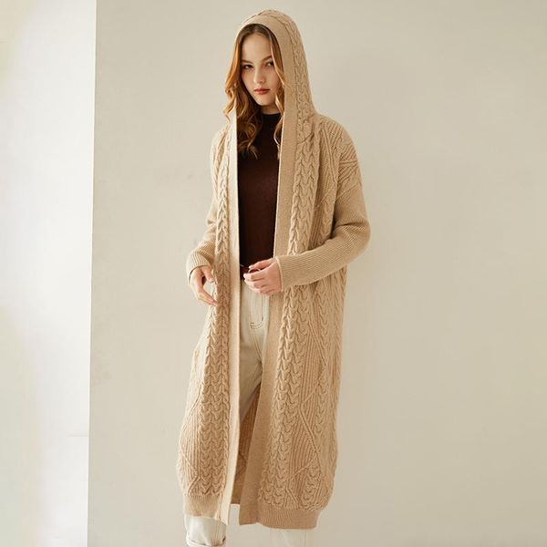 women's vests 2021 autumn and winter thickened hooded coat loose wide version heavy industry cable 100% cashmere, Black;white
women's vests 2021 autumn and winter thickened hooded coat loose wide version heavy industry cable 100% cashmere, Black;white
