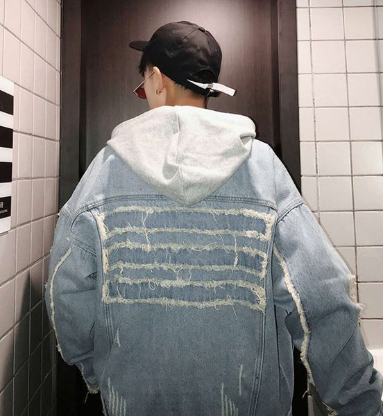 fashion korean coat men jeans jacket mens jackets ripped coats denim jacket mens hole clothes cotton jeans jacket coat, Black;brown
fashion korean coat men jeans jacket mens jackets ripped coats denim jacket mens hole clothes cotton jeans jacket coat, Black;brown
