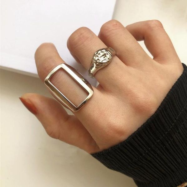 cluster rings exaggeration geometry rectangular hollow irregular plane opening for women party gifts jewellery accessories sar209, Golden;silver
cluster rings exaggeration geometry rectangular hollow irregular plane opening for women party gifts jewellery accessories sar209, Golden;silver