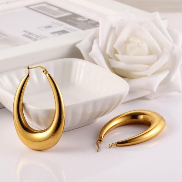 hoop & huggie stainless steel gold thick africa earrings oval hollow women fashion jewelry gift for him, Golden;silver
hoop & huggie stainless steel gold thick africa earrings oval hollow women fashion jewelry gift for him, Golden;silver