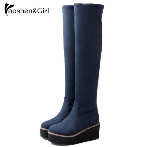 boots haoshen&girl autumn winter shoes women over knee riding stretch super elasticity fat thick platforms flat shoes32-43, Black
boots haoshen&girl autumn winter shoes women over knee riding stretch super elasticity fat thick platforms flat shoes32-43, Black