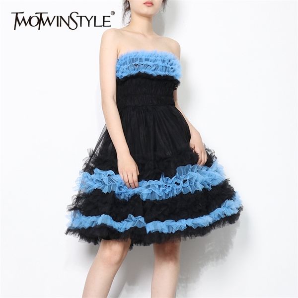 casual patchwork mesh dress for women slash neck sleeveless high waist hit color mini dresses female summer fashion 210520, Black;gray
casual patchwork mesh dress for women slash neck sleeveless high waist hit color mini dresses female summer fashion 210520, Black;gray