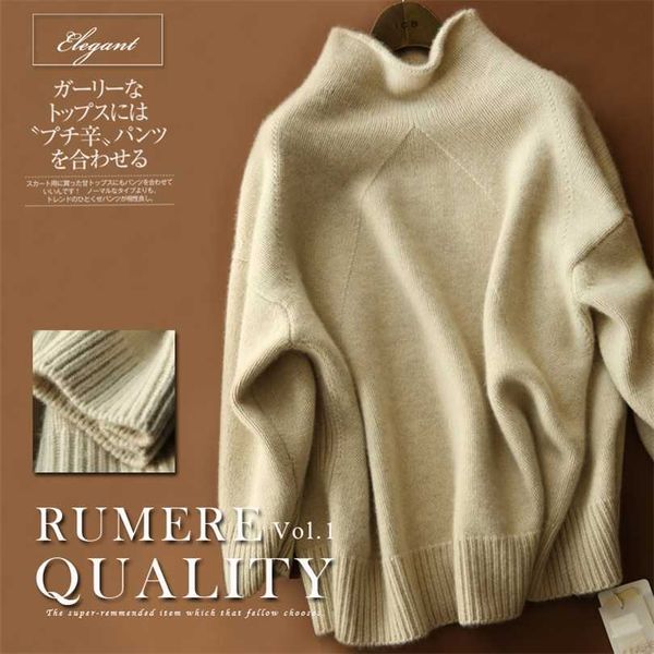 fall winter clothes thick cashmere sweaters women turtleneck knitting loose pullover wool female invierno plus size 211018, White;black
fall winter clothes thick cashmere sweaters women turtleneck knitting loose pullover wool female invierno plus size 211018, White;black