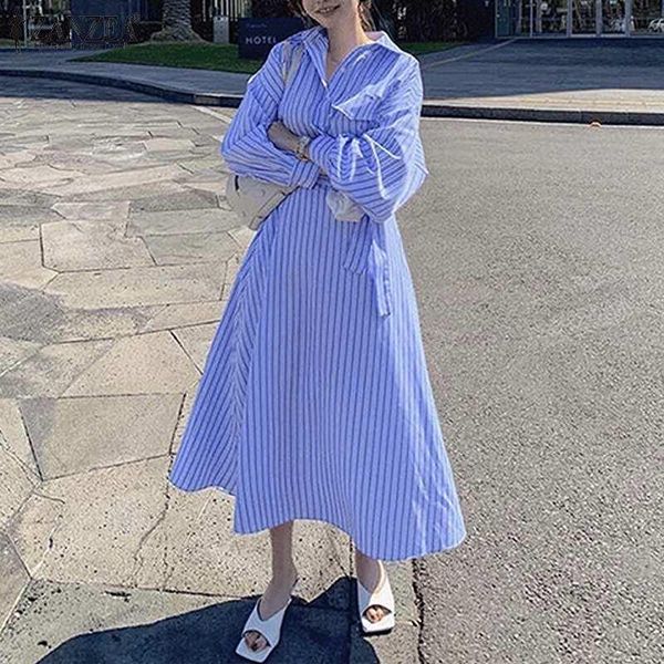 casual dresses work ol midi sundress zanzea women full sleeve spring collared long shirt dress elegant stripe printed vestidos, Black;gray
casual dresses work ol midi sundress zanzea women full sleeve spring collared long shirt dress elegant stripe printed vestidos, Black;gray