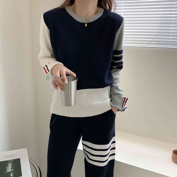 tb round neck three-dimensional four bar knitted sweater women's 21 autumn and winter new loose couple pullover fashion, Black
tb round neck three-dimensional four bar knitted sweater women's 21 autumn and winter new loose couple pullover fashion, Black