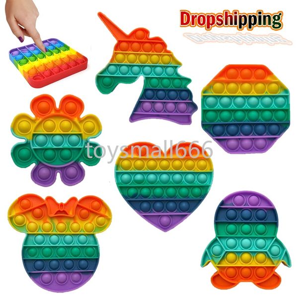 push bubble fidget sensory toy it rainbow fidget toy stress reliever autism kids dropshipping
push bubble fidget sensory toy it rainbow fidget toy stress reliever autism kids dropshipping
