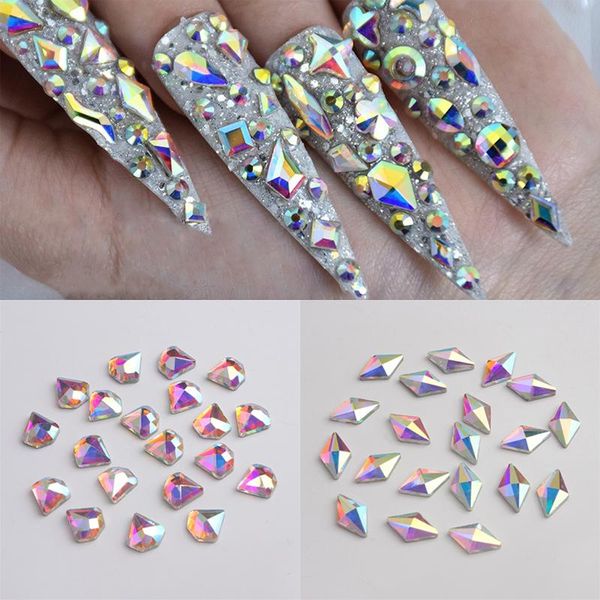 nail art decorations 20pcs/pack crystal rhinestones flat shape glass ab colorful glitter 3d nails decoration diamond shiny manicure gems, Silver;gold
nail art decorations 20pcs/pack crystal rhinestones flat shape glass ab colorful glitter 3d nails decoration diamond shiny manicure gems, Silver;gold