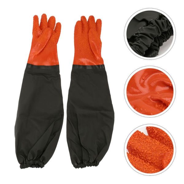 disposable gloves 1pair rubber working gardening durable fishing black orange 
disposable gloves 1pair rubber working gardening durable fishing black orange