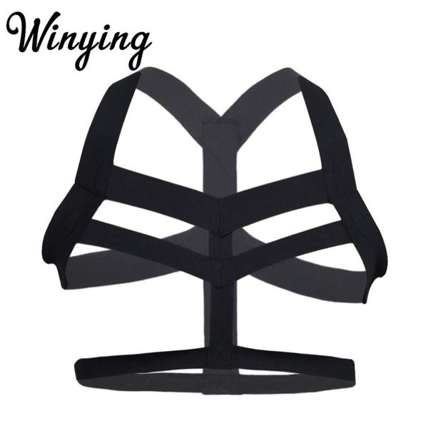 bras sets men body chest harness belts nylon halter elastic wide straps gay male gothic rave costume restraints bondage, Red;black
bras sets men body chest harness belts nylon halter elastic wide straps gay male gothic rave costume restraints bondage, Red;black