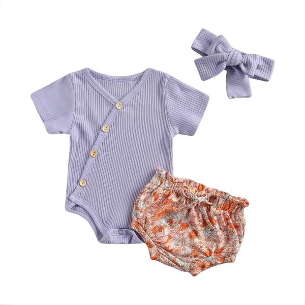 clothing sets summer infant kids baby girl clothes short sleeve v-neck bodysuit+ribbed shorts+headband cute outfits 0-18m, White
clothing sets summer infant kids baby girl clothes short sleeve v-neck bodysuit+ribbed shorts+headband cute outfits 0-18m, White