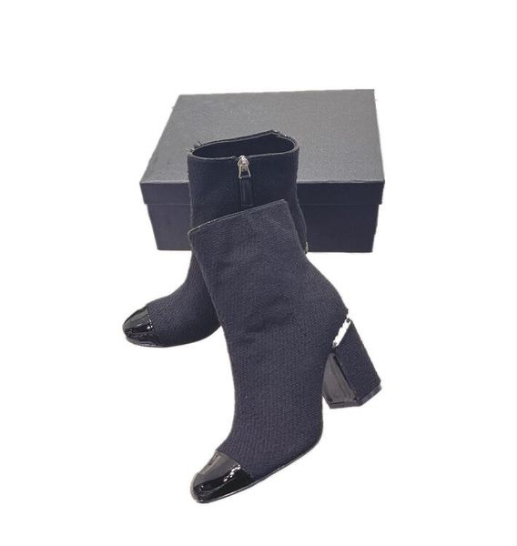 fashion trend women's short boots thick heel color matching leather suede round head formal wear casual white black
fashion trend women's short boots thick heel color matching leather suede round head formal wear casual white black