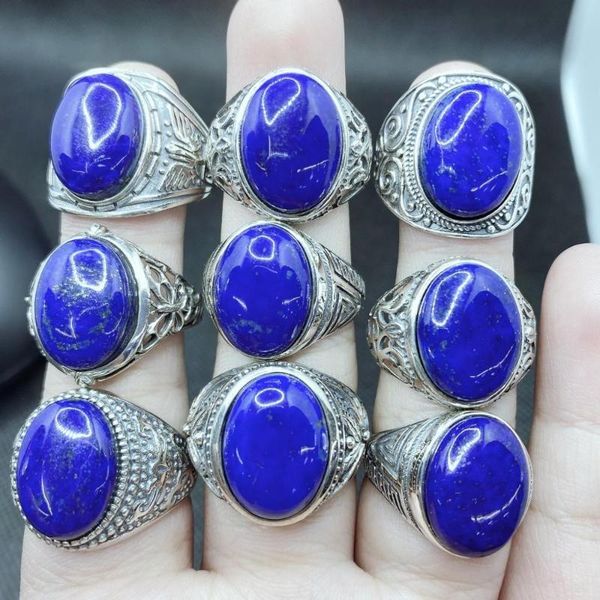 cluster rings bocai ly inlaid natural afghan lapis lazuli ring solid s925 sterling silver domineering men's, Golden;silver
cluster rings bocai ly inlaid natural afghan lapis lazuli ring solid s925 sterling silver domineering men's, Golden;silver