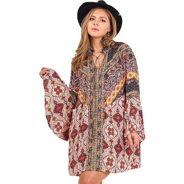 women's swimwear summer mini dresses for women boho floral v neck dress multi-print trumpet sleeve beachwear, White;black
women's swimwear summer mini dresses for women boho floral v neck dress multi-print trumpet sleeve beachwear, White;black