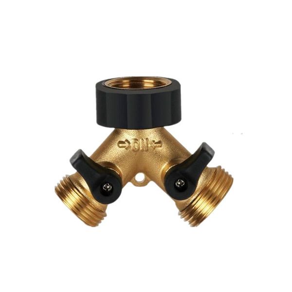 watering equipments 3/4" brass body backyard 2 way y valve garden hose connector splitter adapter washers with comfort grip use water
watering equipments 3/4" brass body backyard 2 way y valve garden hose connector splitter adapter washers with comfort grip use water