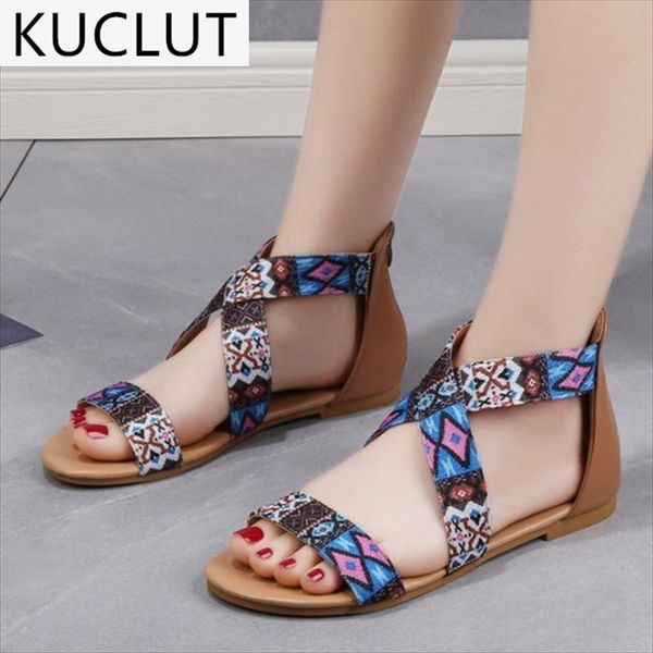 sandals 2021 summer women's shoes fashion casual solid color pu stitching ethnic cloth floral embroidery back zipper flat, Black
sandals 2021 summer women's shoes fashion casual solid color pu stitching ethnic cloth floral embroidery back zipper flat, Black