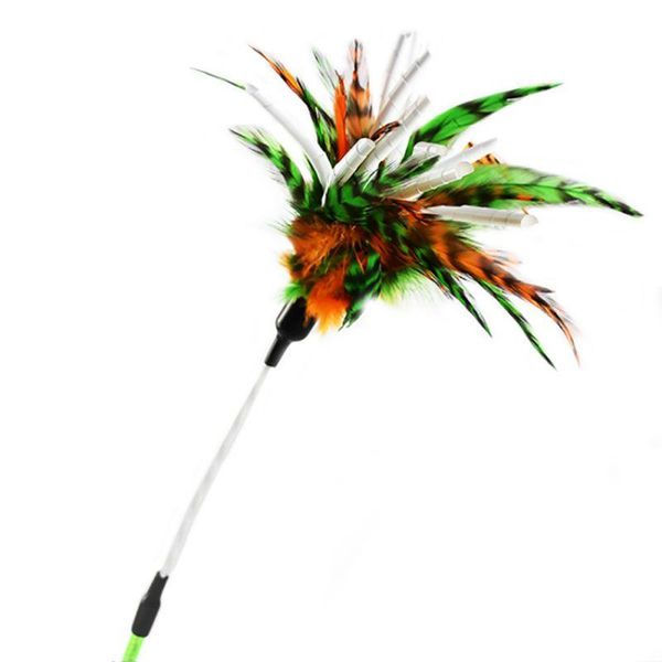 cat toys 1pc funny kitten toy interesting elastic color chicken hair feather pet teaser rod wand interactive supplies
cat toys 1pc funny kitten toy interesting elastic color chicken hair feather pet teaser rod wand interactive supplies