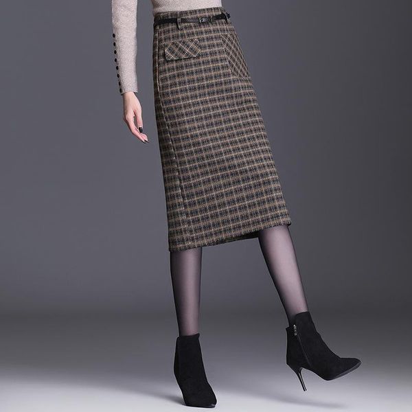 skirts 2021 autumn& winter arrivals high waist thin versatile casual woolen temperament women a-line long skirt tide, Black
skirts 2021 autumn& winter arrivals high waist thin versatile casual woolen temperament women a-line long skirt tide, Black