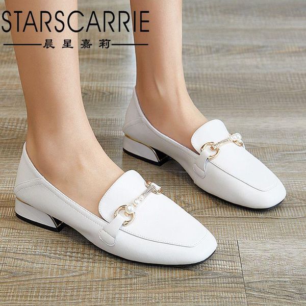 dress shoes 2021 autumn leather loafers women korean style buckle casual women's singles pearl one-step fashion, Black
dress shoes 2021 autumn leather loafers women korean style buckle casual women's singles pearl one-step fashion, Black