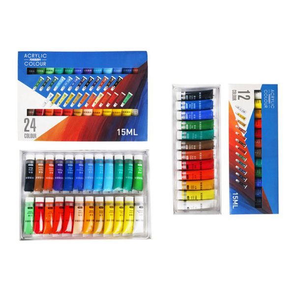 12/24 colors professional acrylic paints 15ml tubes drawing painting pigment hand-painted wall paint for artist diy gift sets
12/24 colors professional acrylic paints 15ml tubes drawing painting pigment hand-painted wall paint for artist diy gift sets