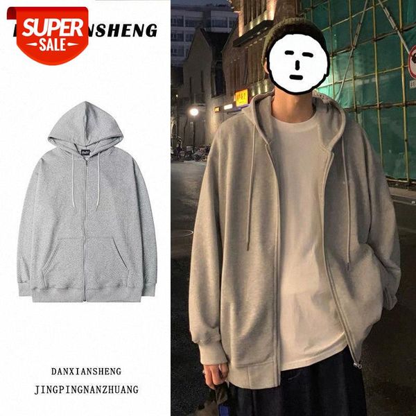autumn and winter hong kong style sweater men's hooded cardigan korean version of the trend students plus fleece jacket loose sports, Black
autumn and winter hong kong style sweater men's hooded cardigan korean version of the trend students plus fleece jacket loose sports, Black