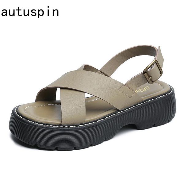 sandals autuspin flat platform shoes women genuine leather 2021 summer autumn open-toed chunky heels outdoor casual sandal woman, Black
sandals autuspin flat platform shoes women genuine leather 2021 summer autumn open-toed chunky heels outdoor casual sandal woman, Black