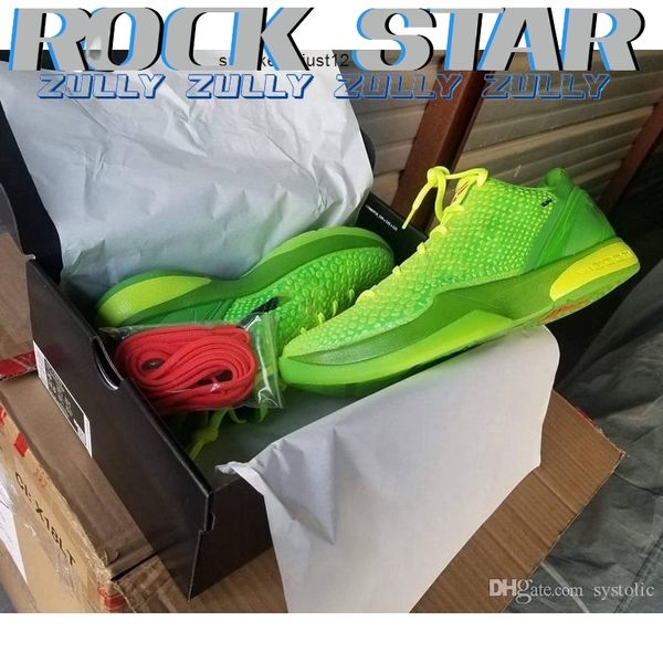 authentic christmas 6 protro grinch mamba green apple/volt-crimson-black man outdoor shoes sports sneakers with original box
authentic christmas 6 protro grinch mamba green apple/volt-crimson-black man outdoor shoes sports sneakers with original box