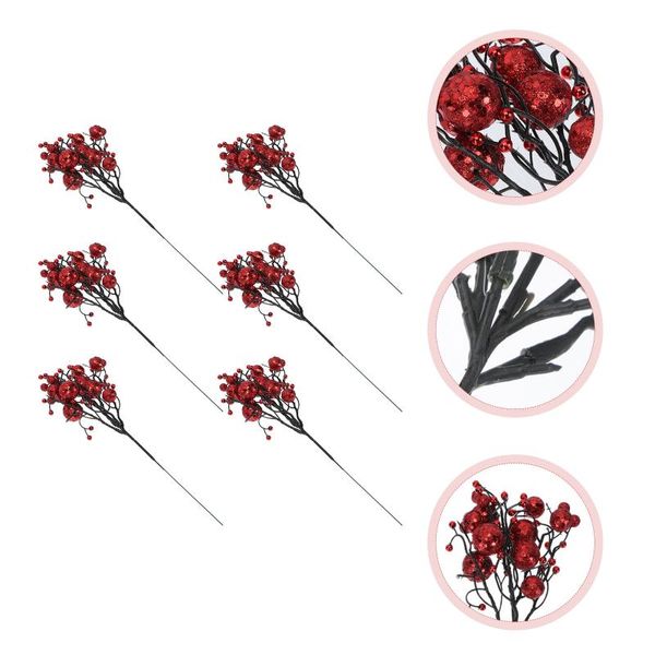 Decorative Flowers & Wreaths 6Pcs Christmas Leaf Simulation Fruit Berry Cutting Wreath DIY Decor Accessories
Decorative Flowers & Wreaths 6Pcs Christmas Leaf Simulation Fruit Berry Cutting Wreath DIY Decor Accessories