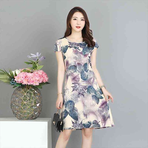 21 colors plus size 4xl women dresses summer short sleeve o-neck printing female casual middle aged vestidos, Black;gray
21 colors plus size 4xl women dresses summer short sleeve o-neck printing female casual middle aged vestidos, Black;gray