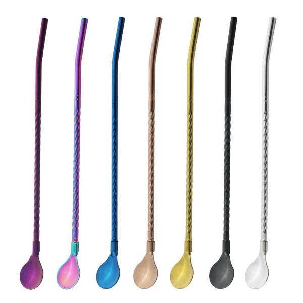 drinking straws reusable long straw spoon portable tea scoop multicolor 18/10 stainless steel bar cocktail coffee stirring
drinking straws reusable long straw spoon portable tea scoop multicolor 18/10 stainless steel bar cocktail coffee stirring