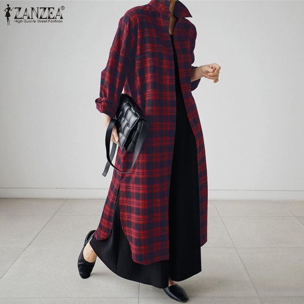 casual dresses 2021 zanzea vintage women plaid checked sundress autumn long shirt dress robe femme lapel neck sleeve loose vestidos, Black;gray
casual dresses 2021 zanzea vintage women plaid checked sundress autumn long shirt dress robe femme lapel neck sleeve loose vestidos, Black;gray