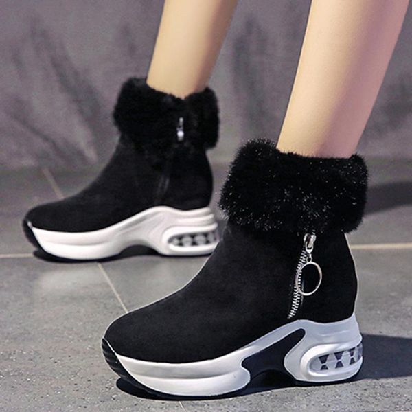 boots 2021 winter women shoes fashion warm plush ankle height increasing ladies snow high heel platform female wedge, Black
boots 2021 winter women shoes fashion warm plush ankle height increasing ladies snow high heel platform female wedge, Black