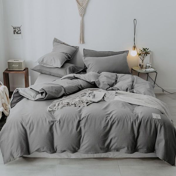 bedding sets gray blue 100%cotton duvet cover fitted sheet bed set 4pcs /king twin size bedclothes parure de lit
bedding sets gray blue 100%cotton duvet cover fitted sheet bed set 4pcs /king twin size bedclothes parure de lit