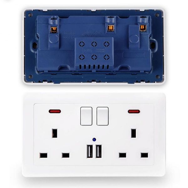 smart power plugs 1pcs wall socket uk plug dual usb on-off-control universal standard global charger outlet
smart power plugs 1pcs wall socket uk plug dual usb on-off-control universal standard global charger outlet