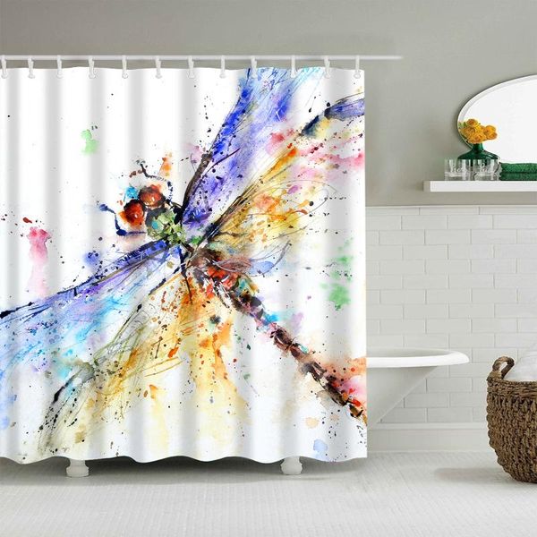 colorful dragonfly shower curtain set with 12 hooks natural plants bathroom decoration washable polyester fabric curtains
colorful dragonfly shower curtain set with 12 hooks natural plants bathroom decoration washable polyester fabric curtains