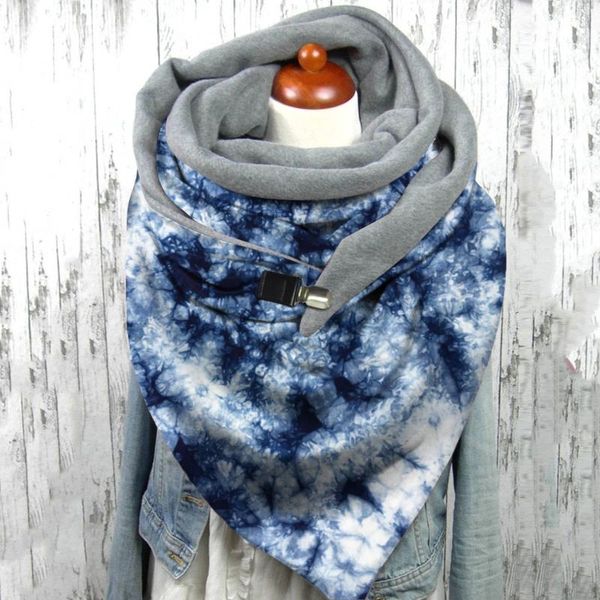 scarves tie-dye printed scarf shawl winter button soft wrap casual warm shawls multifunction double-layer lady thick 40#, Blue;gray
scarves tie-dye printed scarf shawl winter button soft wrap casual warm shawls multifunction double-layer lady thick 40#, Blue;gray