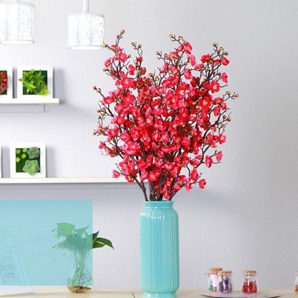 10pcs plum cherry blossoms silk artificial flowers plastic stem sakura tree branch home table decor wedding decoration wreath decorative & w
10pcs plum cherry blossoms silk artificial flowers plastic stem sakura tree branch home table decor wedding decoration wreath decorative & w