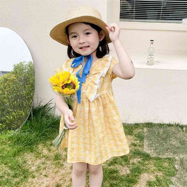 summer baby girls grid lace sleeveless dresses kids girl princess clothing casual fashion 210521, Red;yellow
summer baby girls grid lace sleeveless dresses kids girl princess clothing casual fashion 210521, Red;yellow